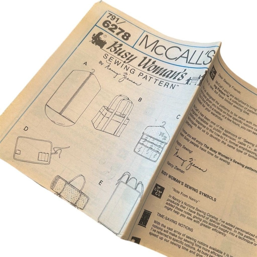 McCall's 6278 Crafts Pattern Nancy Zieman OS White 11 Quick Gifts Uncut 1992 - Picture 2 of 5